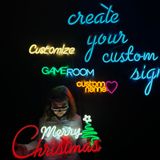 Özel Neon Metal Burcu, Özel Neon Burcu, Özel Neon Harfler, Neon Düğün Hediyesi, Doğum Günü Hediyesi, Kişiselleştirilmiş Neon Burcu