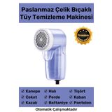 Özel Şarjlı Kablolu Tiftik Kazak Tüy Toz Takım Elbise Halı Otomatik Mavi Tüy Temizleme Makinesi