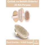 Özel Seri %100 Doğal Cilt Bakım Selülit Çatlak Giderici At Kılı Banyo Fırçası Kuru Masaj Aleti