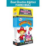 Özel Seri Görsel Algı Zeka Hafıza Geliştirici Eğlenceli Eğitici Grup Takım Oyunu Farkı Bul - Çok Renkli