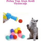 Özel Seri İnteraktif Kedi Oyun Tabancası Peluş Top Atan Tabanca Seti