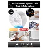Özel Seri Sızdırmaz Su Geçirmez Dayanıklı Lavabo Pvc Kenar Küf Önleyici 3.2 M İzolasyon Bant 2 Adet