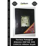 Özel Seri Torima Fotoğraf Albümü 200'Lük 4X6 (10X15) Albüm Siyah Kareler Hatıra