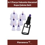 Özel Seri Üretim Selülit Çatlak Giderici Vakumlu Masaj Aleti Pompa Hediyeli 6'lı Kupa Hacamat Seti