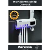 Özel Seri USB Şarjlı Güneş Enerjili Otomatik Diş Macun Sıkacağı Tutucusu Sterilizatörlü 4 Adet