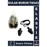 Özel Set Yumuşak Elastik Havuz Deniz Su Sızdırma Gürültü Önleyici Kulak Burun Tıkacı Seti