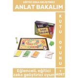 Özel Tasarım Eğlenceli Eğitici Öğretici Zeka Geliştirici Arkadaş Aile Kutu Oyun Takımı Anlat Bakalım