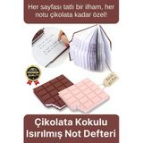 Özel Tasarım Eğlenceli Hediyelik Isırılmış Lezzet Gerçekçi Çikolata Görünümlü Kokulu Not Defteri