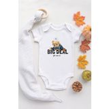 Özel Tasarım Lisanslı Sevimli Ayı Big Deal Bebek Body Beyaz Bebek Badi Zıbın, 2-4 Yaş