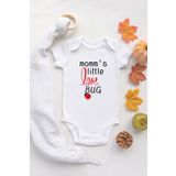 Özel Tasarım Mommy Is Little Bug Annesinin Küçük Uğur Böceği Bebek Body Beyaz Bebek Badi Zıbın, Yeni Doğan