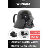 Özel Tasarım Sevgili Arkadaş Şık Ve Dekoratif Hediyelik Porselen Darth Vader Motifli Kupa Bardak