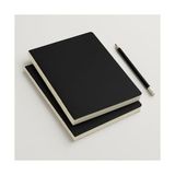 Özel Tasarım Siyah Kapaklı A4 Defter - 180 Derece Açılabilir, Sırtı DIKIŞLI,%100 El Işçiliği, Ofis, Okul, Günlük Kullanım Için Ideal Defter (Çizgisiz) - Standart