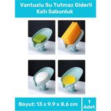 Özel Tasarım Tezgah Üstü Mutfak Banyo Bulaşık Lavabo Vantuzlu Su Tutmaz Giderli Katı Sabunluk