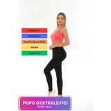 Özel Tasarım Vücut Toparlayıcı Sıkılaştırıcı Şekillendirici Kadın Spor Şık İç Göstermeyen Fitilli Tayt