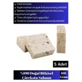 Özel Üretim %100 Doğal Bitkisel Cilt Temizliği&saç Dökülmesine Karşı Etkili Çörek Otu Sabunu 5 Adet