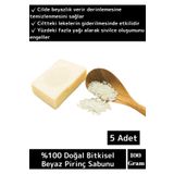 Özel Üretim %100 Doğal Cilt Sorunlarında Etkili Proteinli Beyaz Pirinç Sabunu 5 Adet