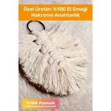 Özel Üretim 100 El Emeği Işçiliği Düğün Nişan Söz Gün Hediye Makrome Krem Yaprak 50Li Anahtarlık