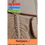 Özel Üretim %100 El Emeği İşçiliği Pamuk İplik Ev Bahçe Balkon Duvar Yaprak Detaylı Makrome Süsü