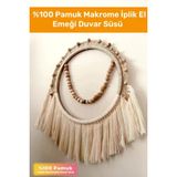 Özel Üretim 100 Pamuk Makrome İplik El Emeği İşçiliği Ev Bahçe Duvar Süsü Dekorasyon Aksesuarları