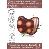 Özel Üretim 4 Başlıklı Yıkanabilir Kılıflı Aydınlatma Kutulu Çok Amaçlı Boyun Omuz Sırt Masaj Aleti