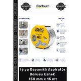 Özel Üretim Alüminyum Mutfak Havalandırma Isıya Dayanıklı Aspiratör Borusu Esnek 150 Mm X 15 Mt