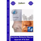 Özel Üretim Anti Snoring Silikon Nasal Dilator Rahat Nefes Horlama Önleyici Burun Aparatı 4'Lü Set