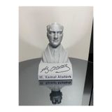 Özel Üretim ATATÜRK Büstü, MUSTAFA KEMAL ATATÜRK Biblo, Atatürk Heykel 18 CM, atmfkv3