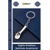 Özel Üretim Ayarlanabilir Metal Somunlu Şık Hediye Fonksiyonel İngiliz Anahtarı Şeklinde Anahtarlık