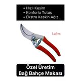 Özel Üretim Bağ Ağaç Budama Makası Üzüm Bahçe Çiçek Gül Bitki Narenciye Eğri Dal Kesme Aleti