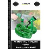 Özel Üretim Bahçe Sulama Esnek Dayanıklı Otomatik 15 Metre Su Hortumu Spiral Fonksiyonel Hafif