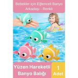 Özel Üretim Banyo Arkadaşı Eğlenceli Bebek Çocuk Renkli Oyuncak Kurmalı Yüzen Hareketli Banyo Balığı