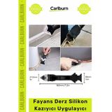 Özel Üretim Banyo Mutfak Kenar Köşe Temizleme Kazıma Seti Fayans Derz Silikon Kazıyıcı Uygulayıcı