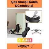 Özel Üretim Bilgisayar Notebook Şarj Kablosu Mutfak Çok Amaçlı Kablo Sarma Düzenleyici 6 Adet
