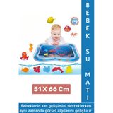 Özel Üretim Bpa Free Bebek Aktivite Oyuncağı Emekleme Zamanı Yatak Minder Renkli Su Oyun Matı Mavi