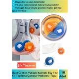 Özel Üretim Çamaşır Makinesi Tüy Toz Kıl Toplama Topu Temizlenebilir&tekrar Kullanılabilir 10 Adet