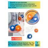 Özel Üretim Çamaşır Makinesi Tüy/toz/kıl Toplama Topu Temizlenebilir&tekrar Kullanılabilir 3'lü