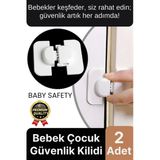 Özel Üretim Çekmece Buzdolabı Dolap Pencere Sabitleyici Bebek Çocuk Koruyucu Güvenlik Kilidi 2 Adet