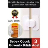 Özel Üretim Çekmece Buzdolabı Pencere Dolap Sabitleyici Çocuk Bebek Koruyucu Güvenlik Kilidi 3 Adet