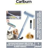 Özel Üretim Çift Taraflı Kaymaz Uzun Ergonomik Saplı Evcil Hayvan Kedi Köpek Tüy Temizleme Fırçası - Tek Ebat