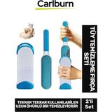 Özel Üretim Çift Taraflı Uzun Ömürlü Mobilya Halı Elbise Tişört Tüy Toz Temizleme 2'li Fırça Seti - Tek Ebat