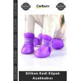 Özel Üretim Cırt Cırtlı Su Geçirmez Kaymaz Küçük Irk Pati Koruyucu Silikon Kedi Köpek Ayakkabısı