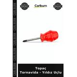Özel Üretim Dar Alan Ergonomik Montaj Tamirat Topaç Tornavida - Yıldız Uçlu