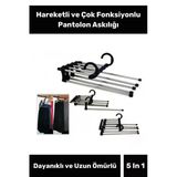 Özel Üretim Dayanıklı Dolap Organizer Hareketli Çok Fonksiyonlu Pantolon Askılığı 5 In 1ASKI
