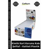 Özel Üretim Dayanıklı Esnek Koruyucu Kılıf Şık Kimlik Kart Koruma Kabı Şeffaf Kaliteli Plastik