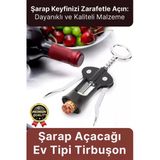 Özel Üretim Dayanıklı Şık Paslanmaz Kararmaz Çelik Şarap Şişe Mantar Kapak Açacağı Tirbuşon 18*7 cm