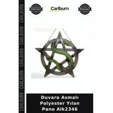 Özel Üretim Dekoratif Duvar Süsü Salon Modern Duvara Asmalı Polyester Yılan Pano Alk2346