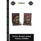 Özel Üretim Dekoratif Kitaplık Aksesuar Ev Hediyesi Kütüphane Pirinç Budalı Kitap Tutucu Ksk62