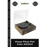 Özel Üretim Dekoratif Müzik Retro Mnostaljik Hediye Salon Ahşap Pikap Plak Çalar Alk2010