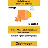 Özel Üretim Doğal El Yüz Saç Vücut Güzel Koku Leke Karşıtı Orijinal Zerdeçal Ekstraktı Sabunu 2 Adet