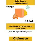 Özel Üretim Doğal El Yüz Saç Vücut Güzel Koku Leke Karşıtı Orijinal Zerdeçal Ekstraktı Sabunu 5 Adet